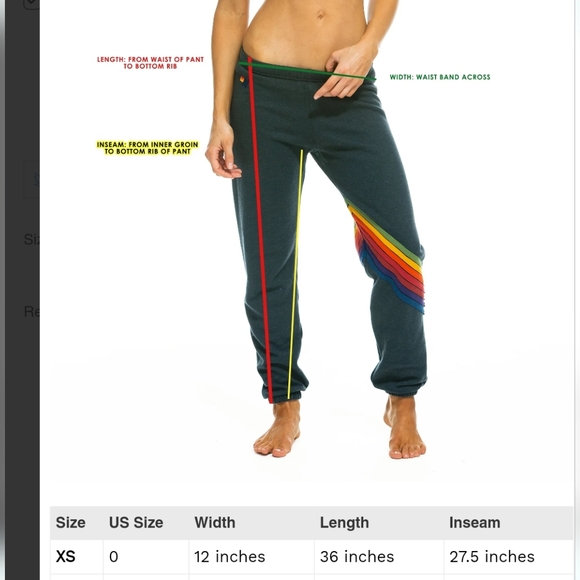 AVIATOR Nation Women's Hand Dyed Sweatpants XS - Picture 6 of 6